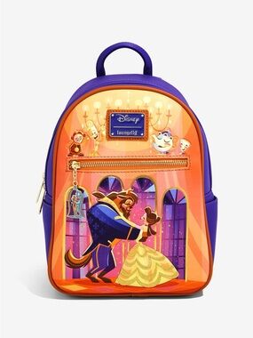 Loungefly Disney Beauty and the Beast Chibi Ballroom Mini Backpack — Used Once